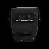 Brooks Scape waterproof pannier with Klick Fix attachment for bike racks, showing durable outdoor gear for cycling accessories.