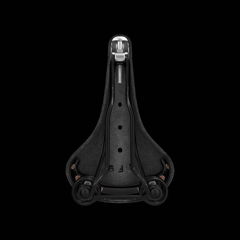 Brooks Flyer Special saddle for long-distance cycling, featuring durable support and comfortable design for bike components.