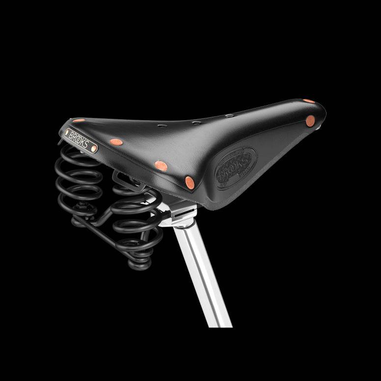 Brooks Flyer Special saddle for long-distance cycling, featuring durable support and comfortable design for cycling components.