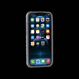 Topeak Ridecase phone mount for iPhone 12 Pro Max with QuickClick technology, secure accessory for bike handlebars.