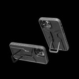 Topeak Ridecase iPhone 13 Pro Max bike phone mount with adjustable viewing angles, showcasing secure grip and easy access.