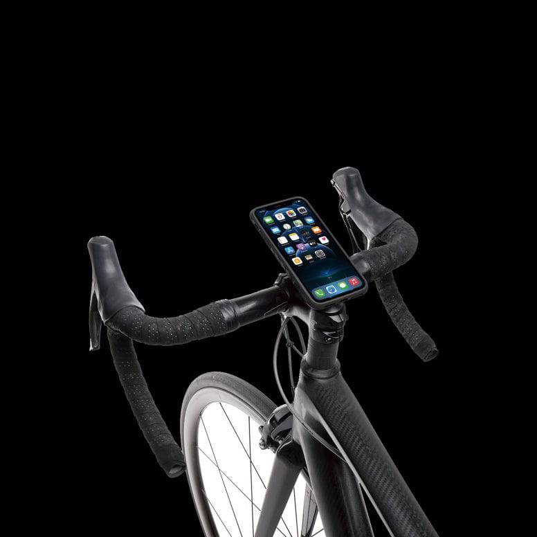 Topeak RideCase for iPhone 13 Pro, durable bike phone mount with adjustable stand and secure grip for cycling accessories.