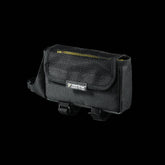 Large black Topeak Tri Bag top tube pack for cycling and triathlon accessories, with zipper closure and compact design.