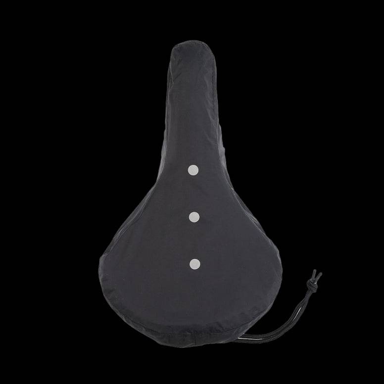 Brooks leather saddle rain cover for bike seats, durable protective accessory, designed to shield saddle from rain and moisture.