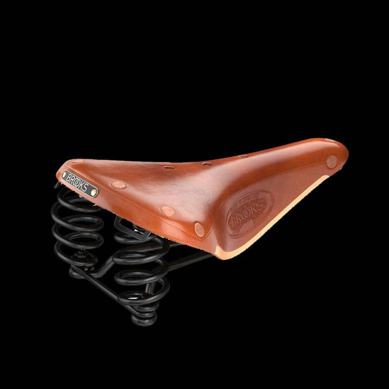 Brooks Flyer Special saddle for long-distance cycling, featuring durable support and comfortable design for bike riders.