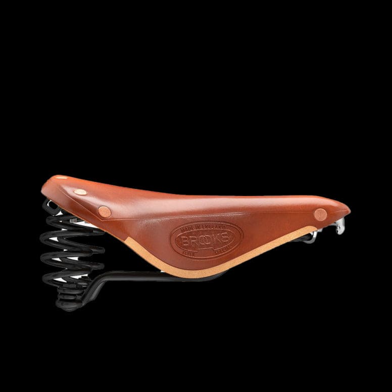 Brooks Flyer Special saddle for long-distance cycling, featuring durable support and comfortable design for bike riders.