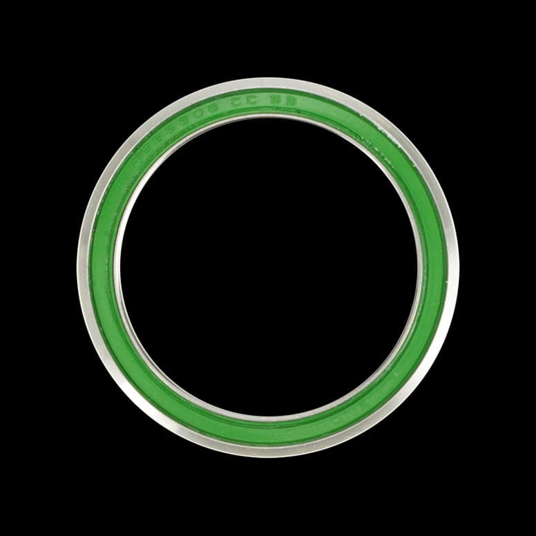 Enduro Bearings XD15 stainless steel ACB 6808 angular contact bearing with 40x52x6.5mm dimensions, used in bicycle components.