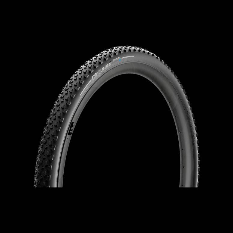 Pirelli Cinturato Gravel S tubeless-ready bike tire with high grip tread for gravel cycling.