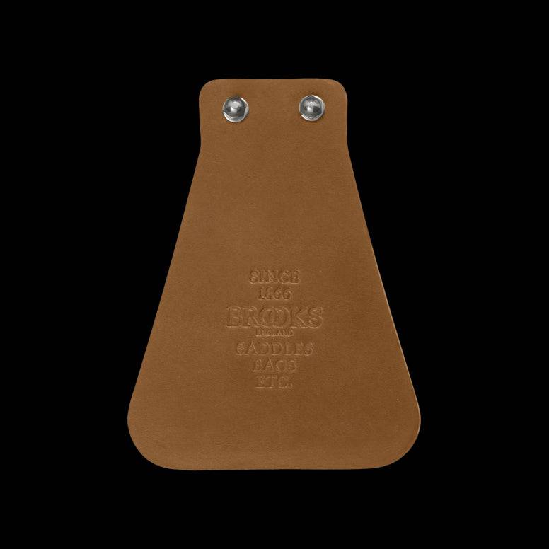 Brooks leather mudflap for bikes with screws, featuring a classic 1937 design, designed as a bike accessory.
