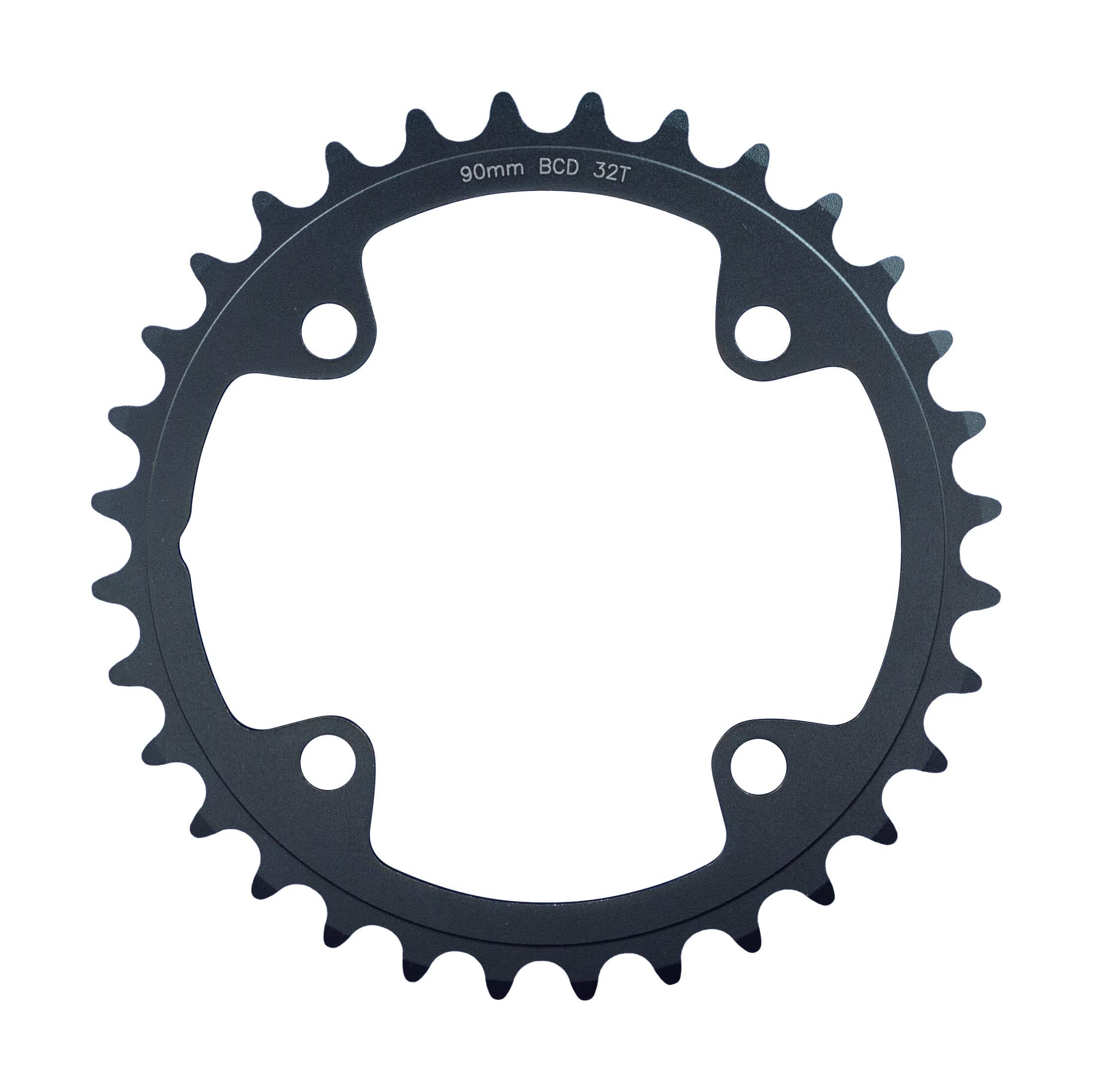 FSA Adventure Road 2x11 Speed Chainring 90x34T black crankset component with 4-hole mount, designed for road bike gearing.