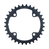 FSA Adventure Road 2x11 speed chainring in black, 90x32T, CNC machined aluminum, 4-bolt component for cycling drivetrain.