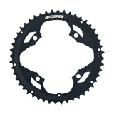 FSA Pro Road 2x11 Speed Chainring in black with 48T and 4-hole mount for Shimano 10-speed road bike components.