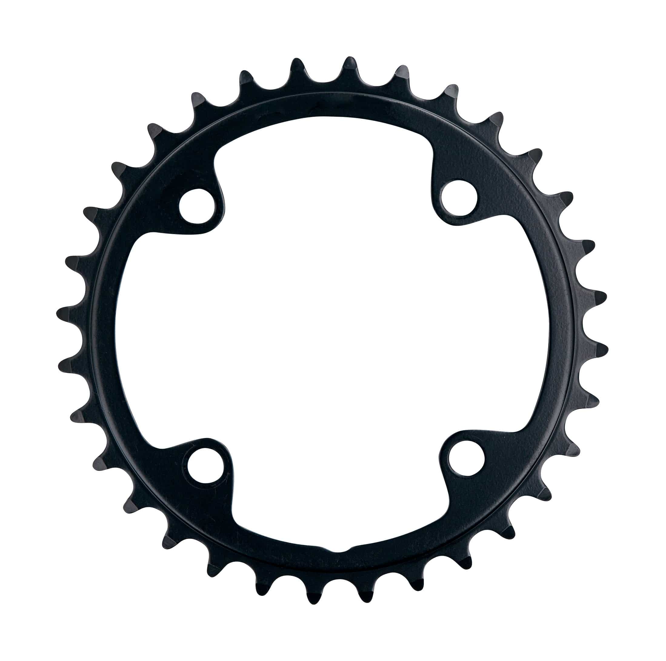FSA Pro Road 2x11 Speed chainring 90x30T black with 4-hole mounting for Shimano 10-speed bike components