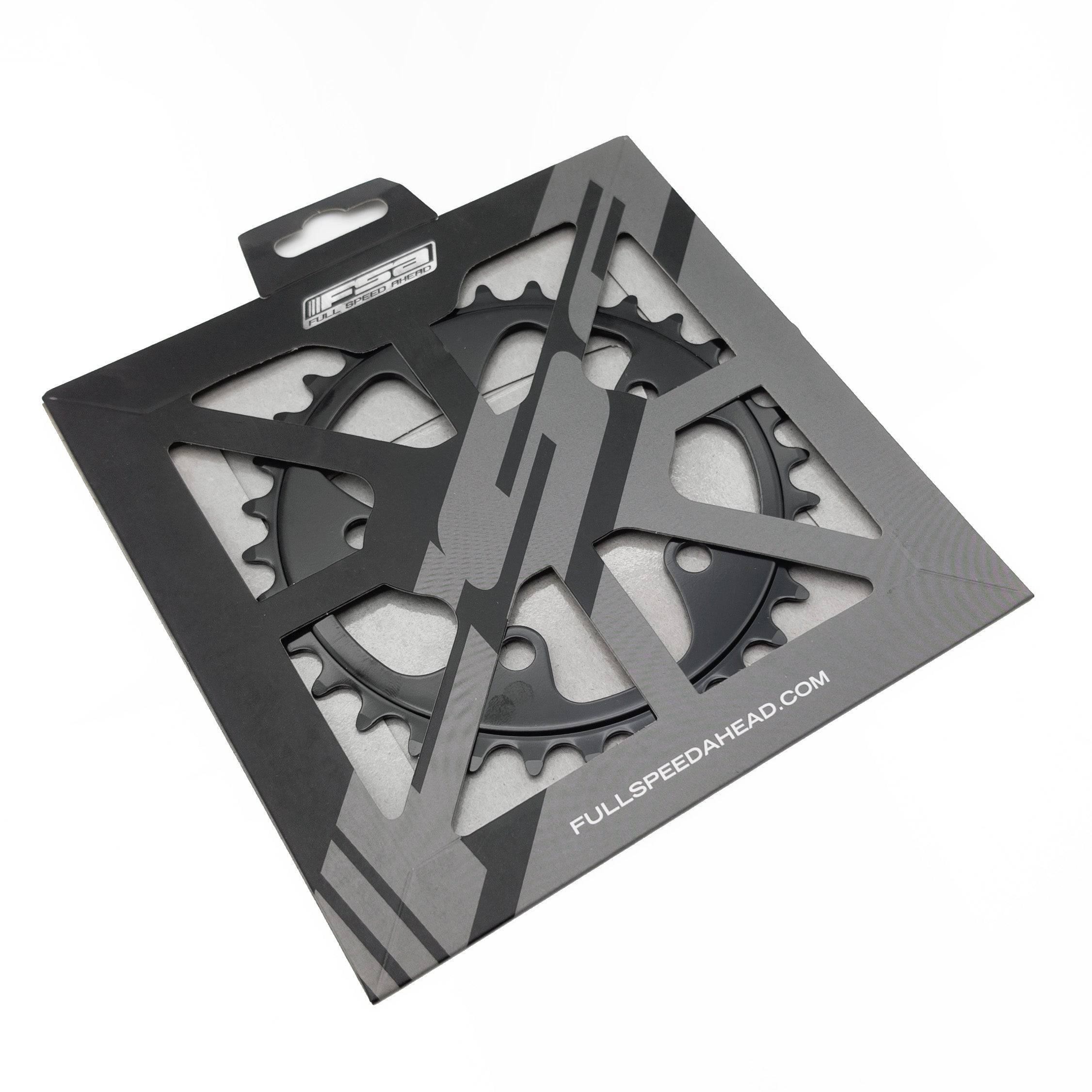 FSA Steel Road Chainring 32T with 80mm BCD and 5-hole pattern for 8-speed bike cranksets, shown on a bike component.