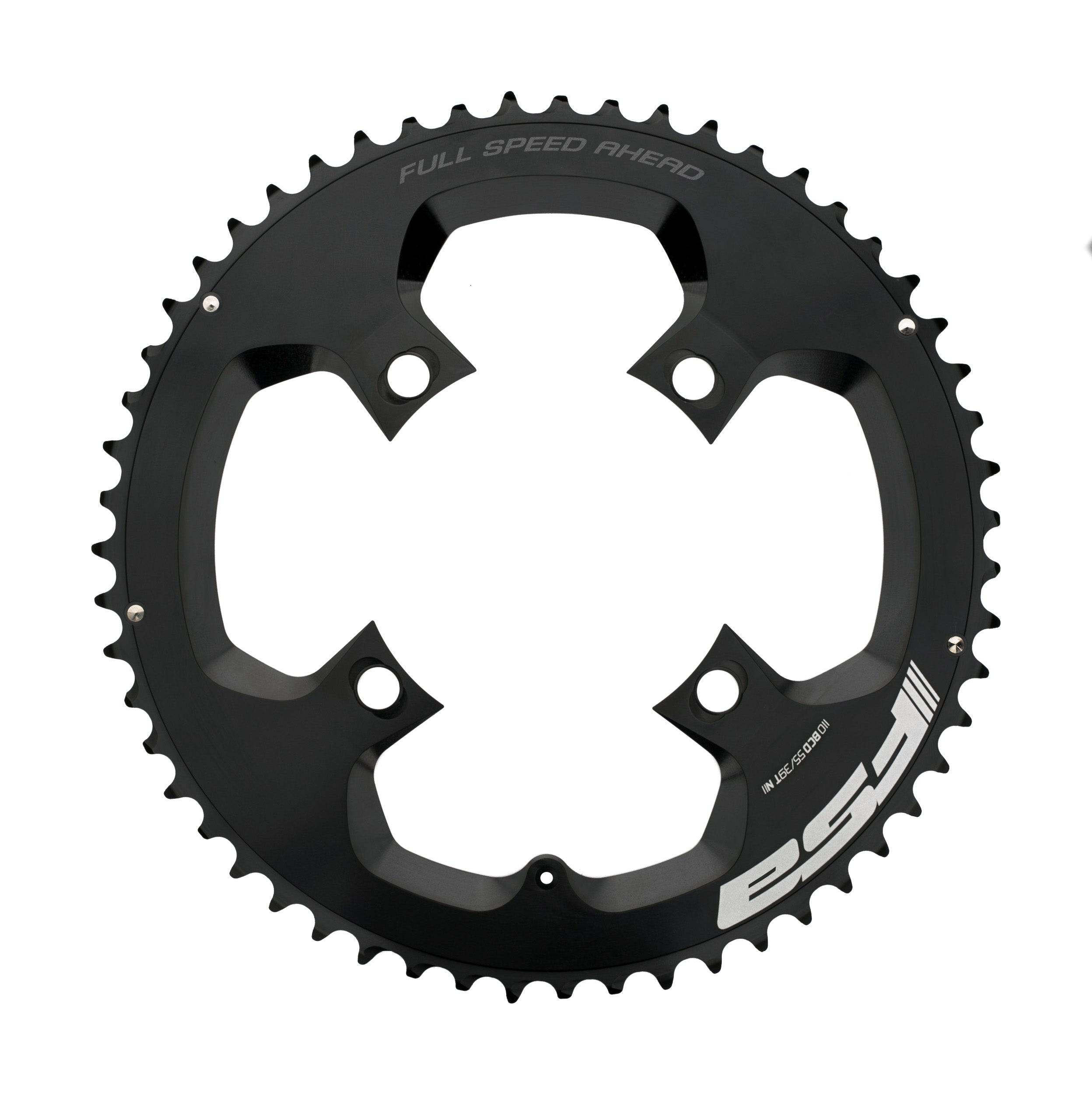 FSA Powerbox Carbon Road Chainring 2x11 Speed 110x42T black CNC components for cycling bikes