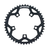 FSA Pro Road chainring for 2x11 speed bikes, black anodized CNC aluminum, 110x46T, 5-hole mounting, high-performance cycling component