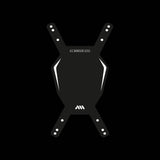 All Mountain Style black number plate for downhill and enduro bikes, designed as a durable accessory for bike racing and riding.