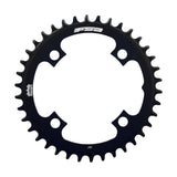 FSA Megatooth MTB 1x11 speed chainring, 104x48T, black anodized, components for mountain bike drivetrain, with 4-hole mounting.