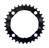 FSA Steel MTB 104x32T 3x10 chainring with 4-hole design, black, compatible with SRAM mountain bike components