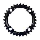 FSA Steel MTB 3x10 chainring in black with 104x32T 4-hole design, compatible with 10 and 11-speed mountain bike components.
