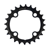 FSA Steel Modular MTB 2x11 Speed Chainring, 68x24T, black, compatible with 4-hole cranksets, durable bicycle component