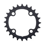 FSA alloy modular MTB 2x11 speed chainring in black anodized finish with 68x26T size and 4-hole mounting for components.