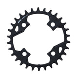FSA Gamma Pro Alpha 1x11 MTB drive chainring with 82x34T teeth and 4-hole bolt pattern, black metal bike component