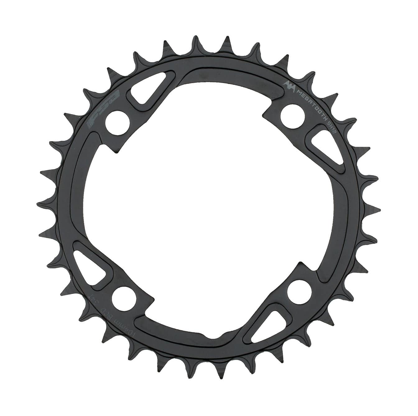 FSA Ebike steel 34T 1x12 chainring with Shimano 104mm BCD for MTB, narrow-wide design, component bike part
