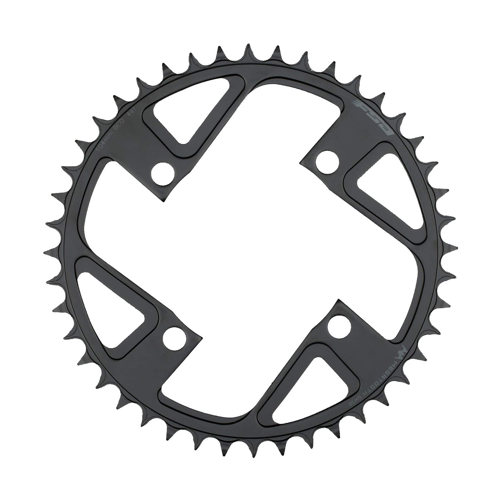 FSA Ebike steel 44T narrow-wide chainring for Shimano 12-speed MTB with 104mm BCD, suitable for e-bike components.