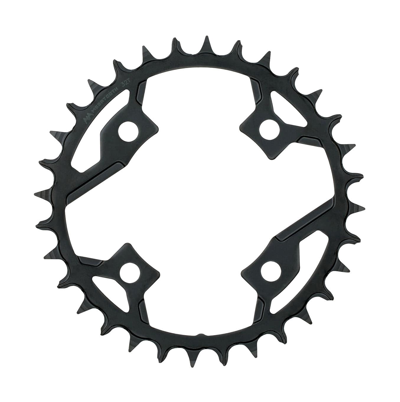 FSA Gamma Pro Alpha 1x11 MTB drive chainring in black with 82x32T teeth and 4-bolt V21 design for mountain biking components