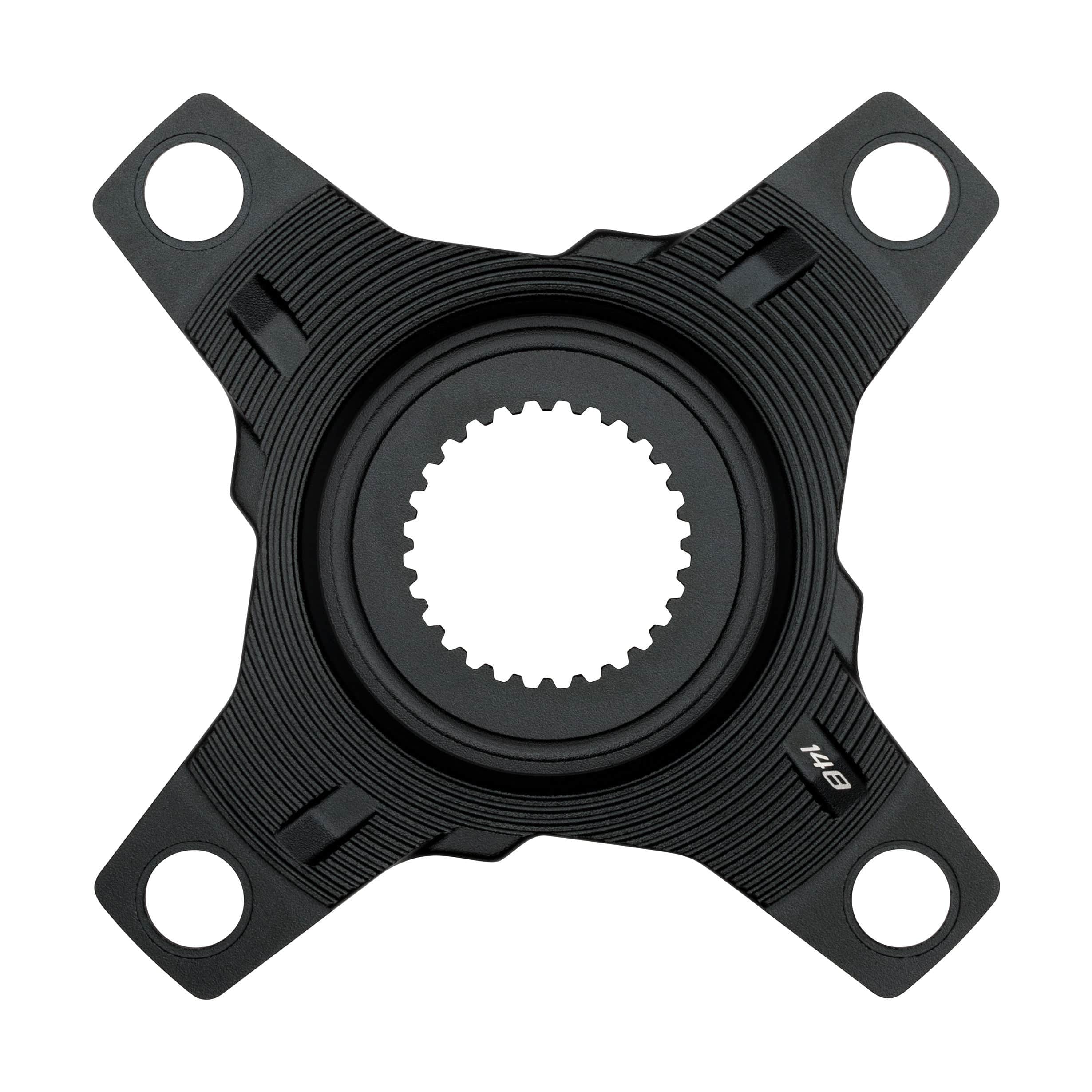 FSA Yamaha eBike Spider for PW 1x/2x cranksets, compatible with 104/64mm BCD, shown with black metal construction