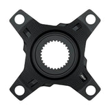 FSA Yamaha eBike Spider for PW 1x/2x cranksets, compatible with 104/64mm BCD, shown with black metal construction