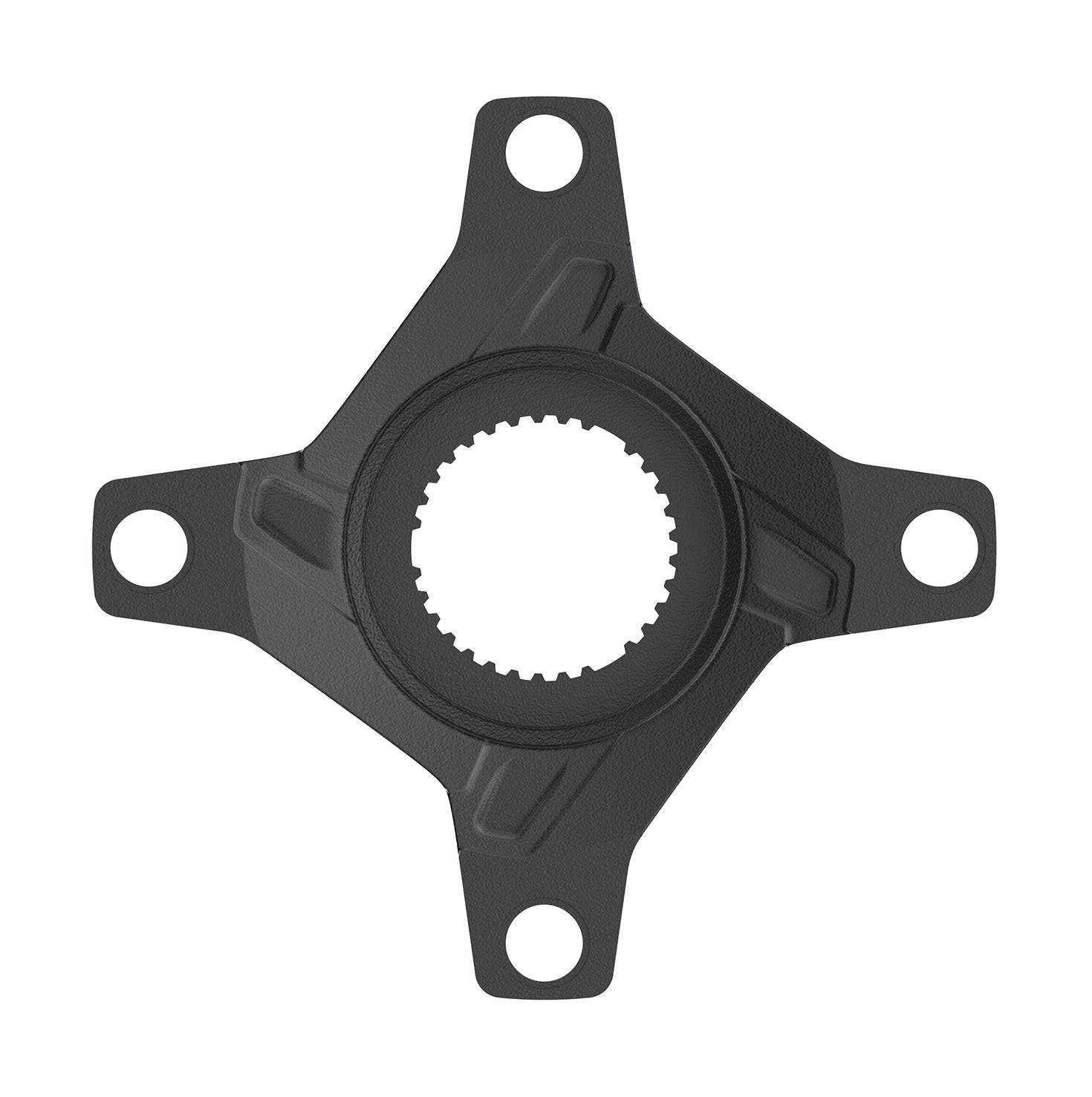 FSA Yamaha Ebike Spider for PW-X3 1x chainring, drivetrain upgrade component, black metal with mounting holes