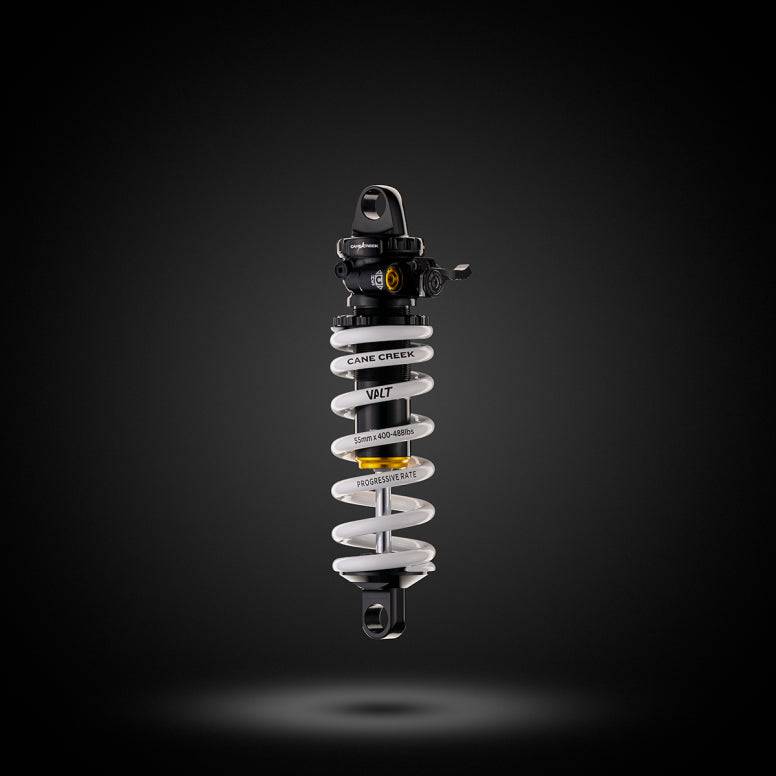 Cane Creek DBcoil IL G2 rear shock with four-way adjustability and climb switch, mountain bike suspension component