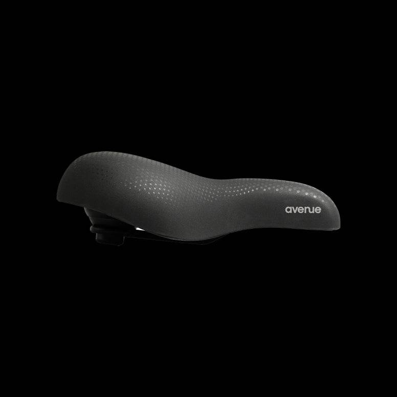 Selle Royal Avenue bike saddle with Royalgel cushioning and waterproof technology, designed for comfortable cycling.