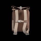 Brooks Pickwick leather backpack with laptop sleeve, handmade in Italy, designed for urban cycling accessories.