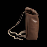 Brooks Pickwick leather backpack with laptop sleeve, handmade in Italy, ideal for urban cycling and stylish accessories.