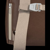 Brooks Pickwick leather backpack with laptop sleeve, handmade in Italy, ideal for urban cycling and stylish accessories.