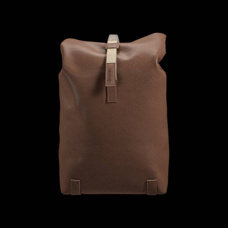 Brooks Pickwick leather backpack with laptop sleeve, handmade in Italy, designed for urban cycling and stylish accessories.