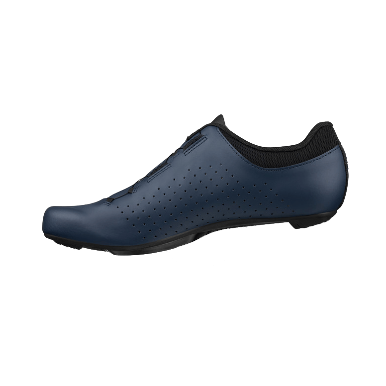 Fizik Vento Omna road cycling shoes with BOA Fit System, black and gray, designed for high-performance cycling riders.