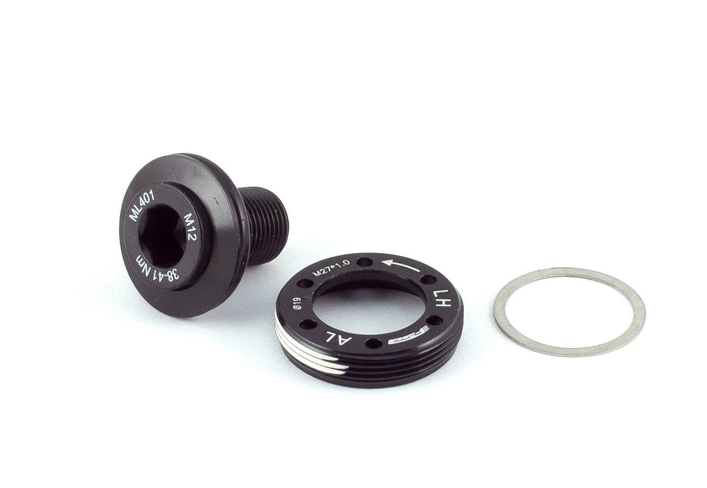 FSA MegaExo Crank Bolt QR-18 Omega NBD replacement component for MegaExo cranksets, shown in close-up.