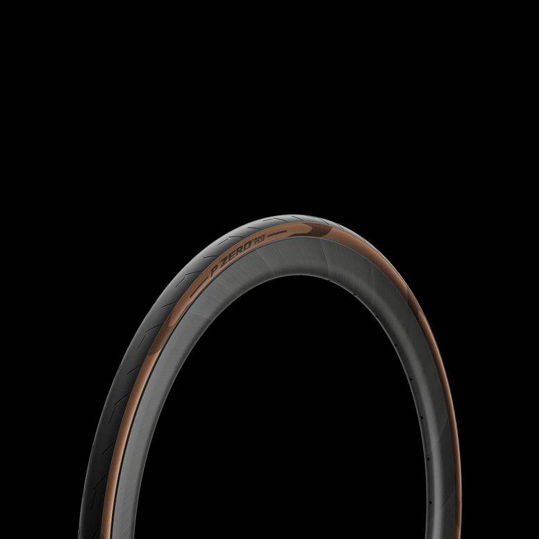 Pirelli P Zero Race TLR Classic SpeedCORE SmartEVO tubeless ready road tire mounted on a wheel.