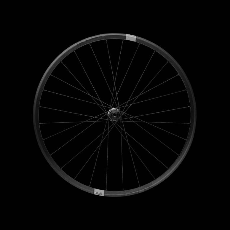 Crankbrothers Synthesis Gravel alloy front wheel with tubeless-ready wide rim profile for versatile gravel riding.