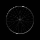 Crankbrothers Synthesis Gravel alloy front wheel with tubeless-ready wide rim profile for versatile gravel riding.