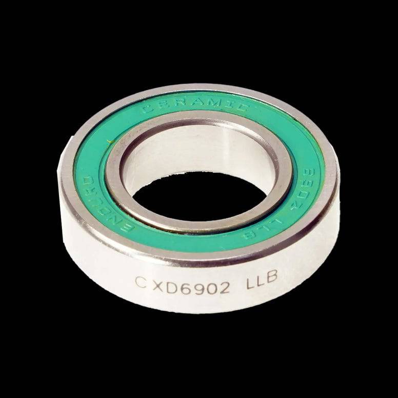 Enduro Bearings 6902 LLB CXD-15 ceramic bearing for bottom brackets and hubs, 15x28x7mm, showing the smooth, high-performance component.
