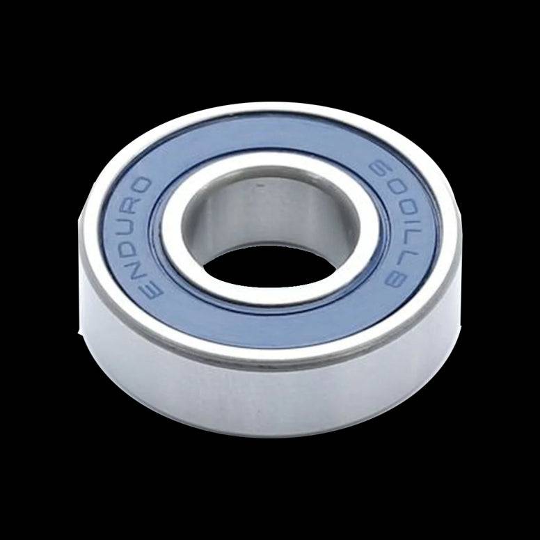 Enduro Bearings 6001 2RS-8 sealed cycling bearing with ABEC 3 rating, 8mm x 28mm x 12.7mm, designed for bike components