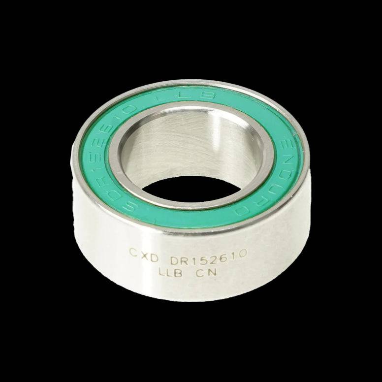 Enduro Bearings DR 152610 LLB CXD-15 ceramic bearing for bike hubs and bottom brackets, showing the 15x26x10mm component.