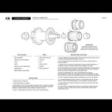 Crankbrothers alloy freehub body for replacing driver on Crankbrothers wheel components, shown with detailed metal finish.
