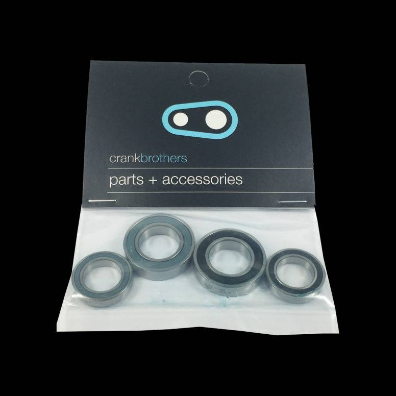 Crankbrothers Synthesis Rear Alloy Bearing Kit for XD, HG, MS hubs showing bearings and components for bike hub maintenance.