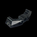 Crankbrothers Mallet E right pedal body outer replacement in black for cycling, showing detailed view of the component.